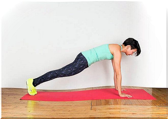 A wasp waist with the plank