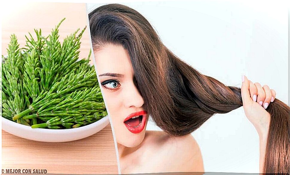 How can you support hair growth with horsetail?