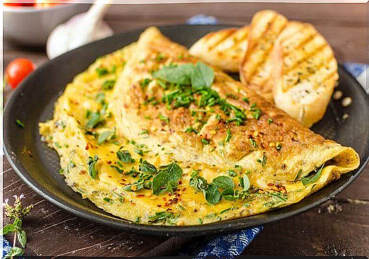 Omelet with Spinach