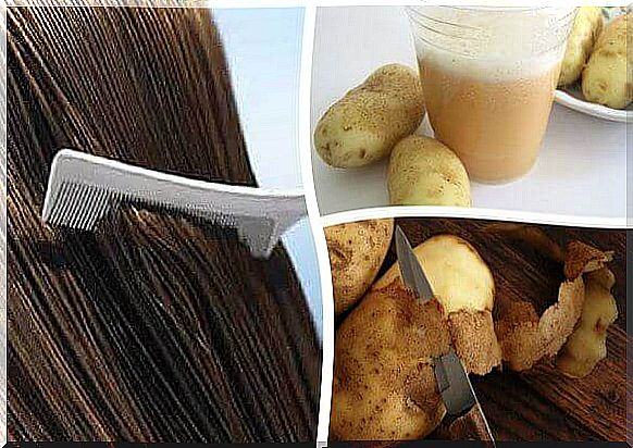 Potato peel water for stronger hair