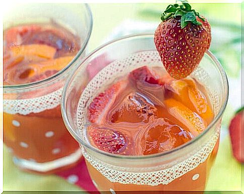 Juice from Strawberries.  one of the healthiest fruits