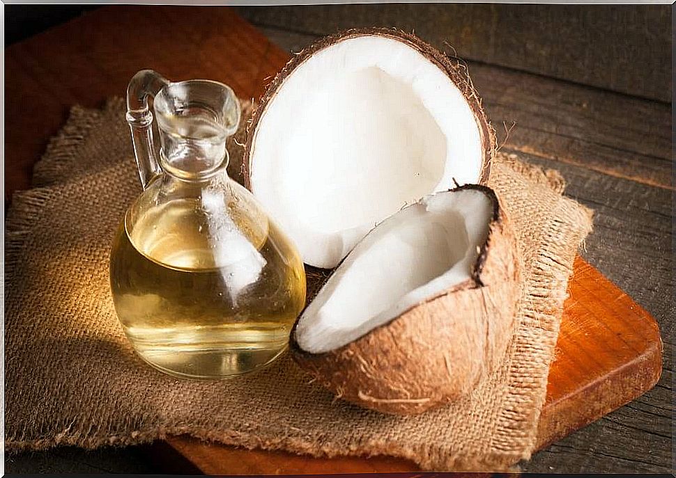 Home remedies for eye inflammation: coconut oil